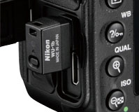 WiFi transmitter WU-1b in D600 USB port