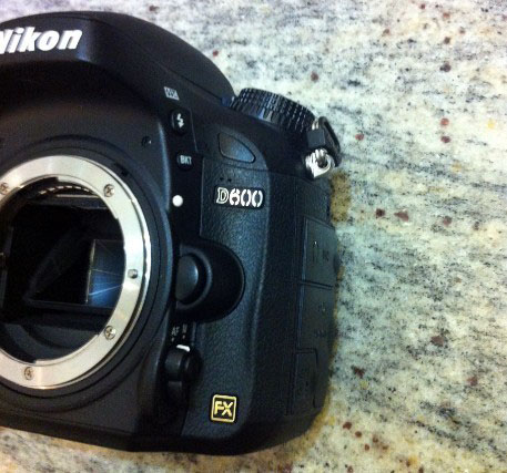 Nikon D600 FX Camera Side View